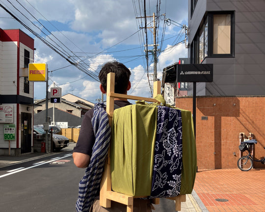 When Furoshiki become a work of art : our collaboration with the french artist Jules Goliath