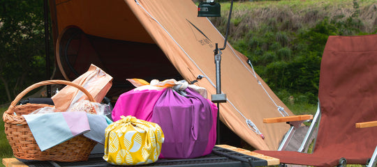 Let's go camping with furoshiki!