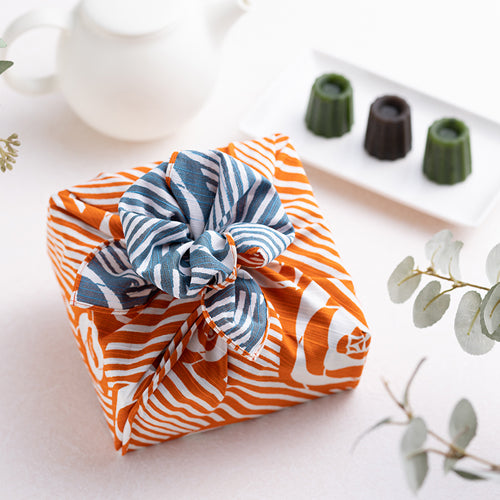 48 Isa monyo Reversible | Camellia Orange/Blue