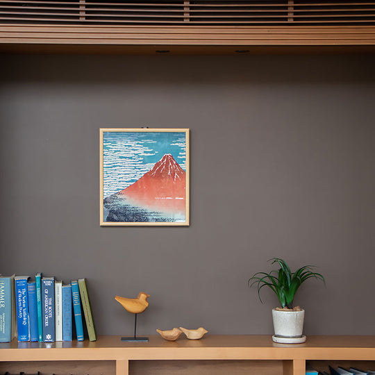 48 Ukiyo-e | Vent du Sud,Ciel dégagé Bleu marine