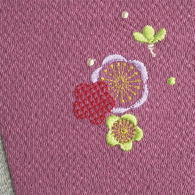 Embroidered Gift Envelope Fukusa | Plum Rose