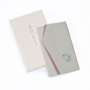 Embroidered Gift Envelope Fukusa | Bush Clover Gray