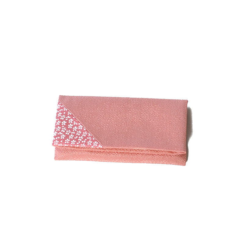 Chirimen Sakura Pattern Buddhist Rosary Case | Pink
