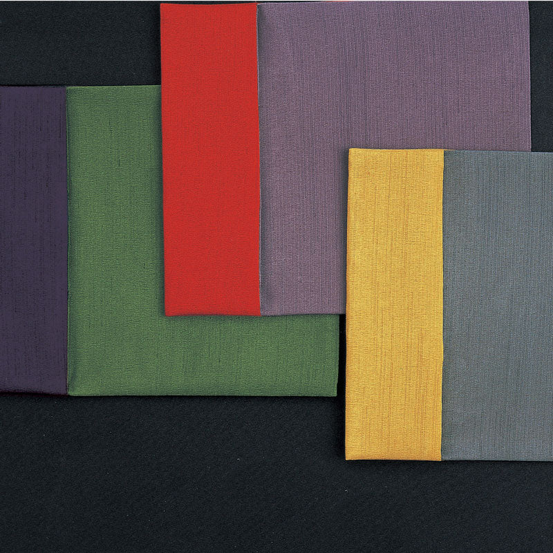 Polyester Tsumugi Reversible Gift Envelope Fukusa | Bordeaux/Dove Gray