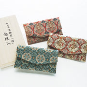 Tatsumura Art Textile Buddhist Rosary Case | Shishikari-mon (Lion Hunter)