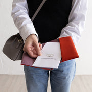 Polyester Tsumugi Reversible Gift Envelope Fukusa | Bordeaux/Dove Gray