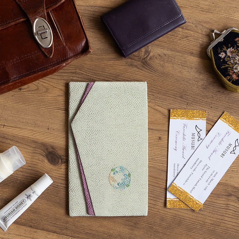 Embroidered Gift Envelope Fukusa | Plum Rose