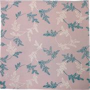 45 KARACHO Soie Chirimen Yuzen Teinture | Feuille de fougère violet clair