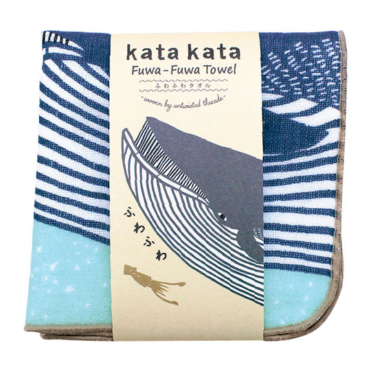kata kata Fluffy Towel | Whale Blue