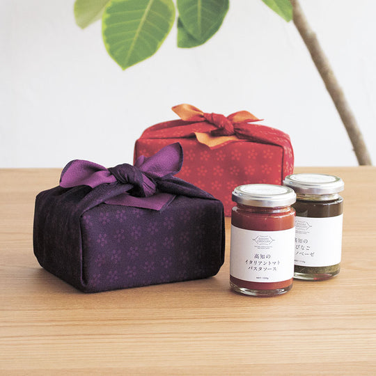 45 Toki-iro Reversible | Rikyubai (Japanese Apricot) Navy Blue/Purple