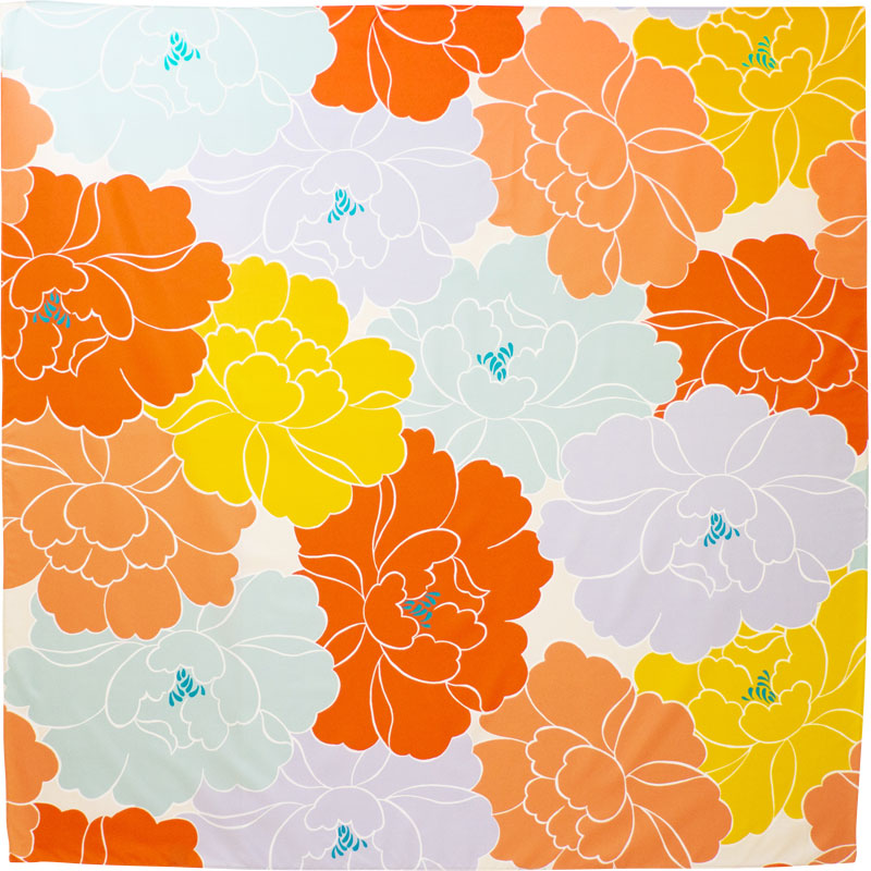 100 Water-repellent Re-Free | Adeline Klam Peony Orange