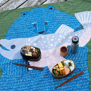 100 Water-repellent Re-Free | kata kata Bear & Salmon Green
