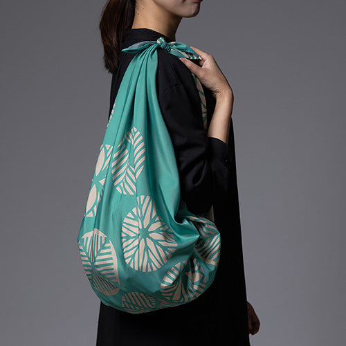 100 Water-repellent recycle  Reversible | Isa monyo Pine Blue Green/Dark Blue Gray