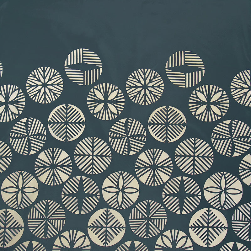 100 Water-repellent recycle  Reversible | Isa monyo Pine Blue Green/Dark Blue Gray