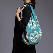 100 Water-repellent recycle  Reversible | Isa monyo Pine Blue Green/Dark Blue Gray
