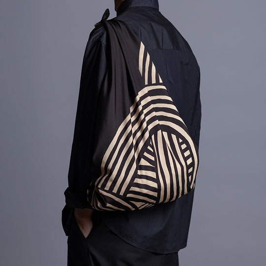 100 Water-repellent recycle  Reversible | Isa monyo Knot Black/Khaki
