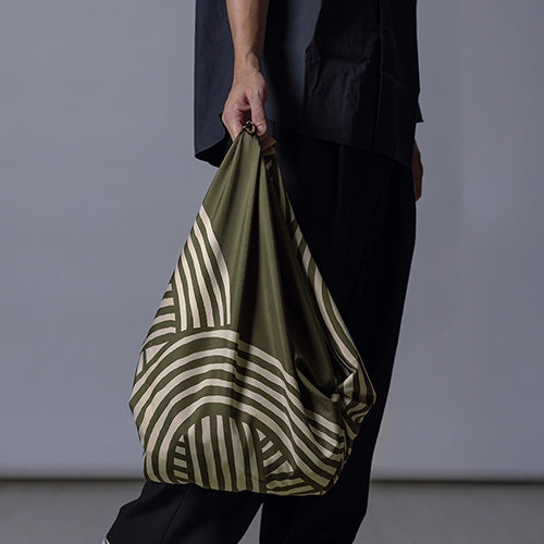 100 Water-repellent recycle  Reversible | Isa monyo Knot Black/Khaki