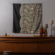 100 Water-repellent recycle  Reversible | Isa monyo Knot Black/Khaki