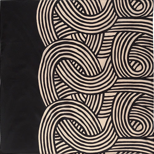 100 Water-repellent recycle  Reversible | Isa monyo Knot Black/Khaki