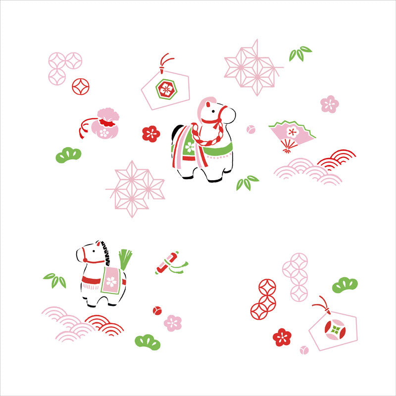 Animal symbols gauze handkerchief Horse