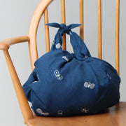 100 mina perhonen Linen Embroidery L | Chou Cho Blue