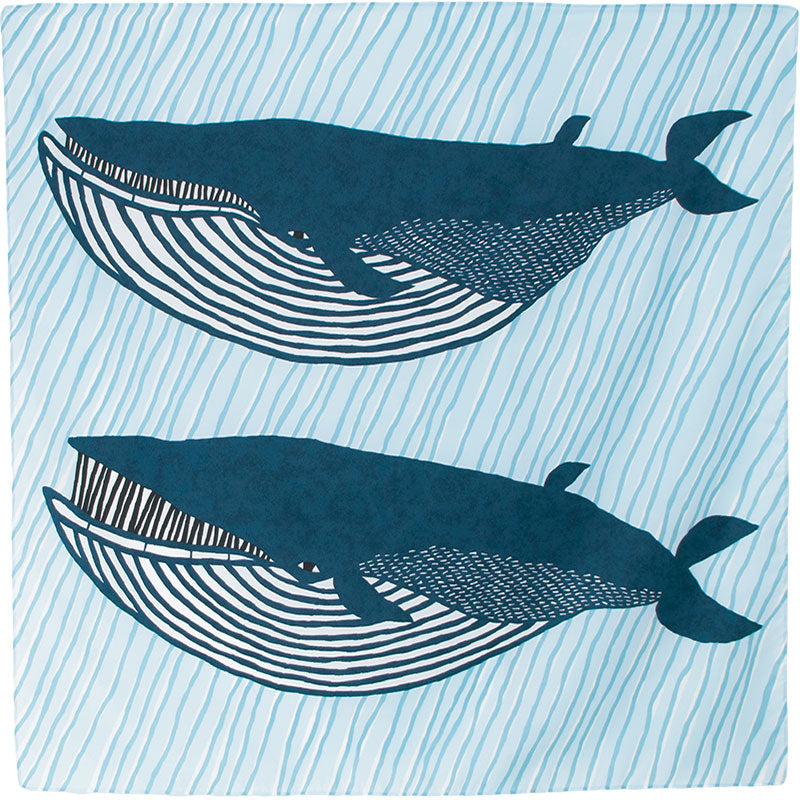 100 Water-repellent recycle | kata kata Whale Blue