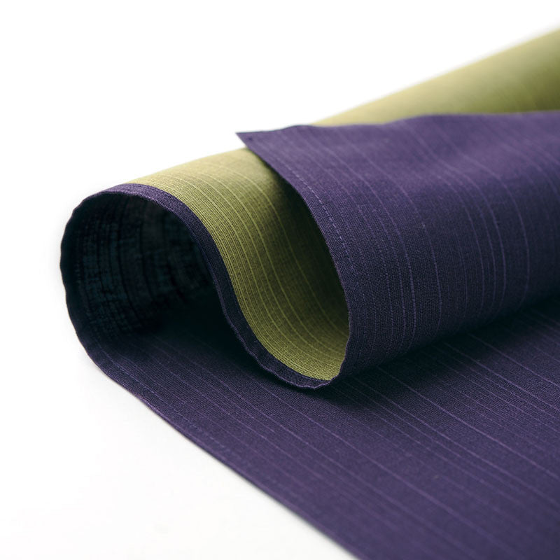 104 Coton Réversible | Couleur unie Violet/Vert