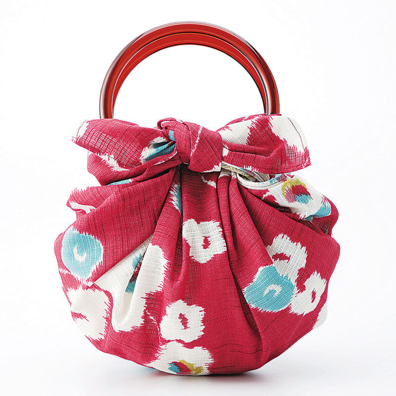 NEW 70 Modern-girl avec des anneaux de sac Furoshiki | Rouge abricot japonais