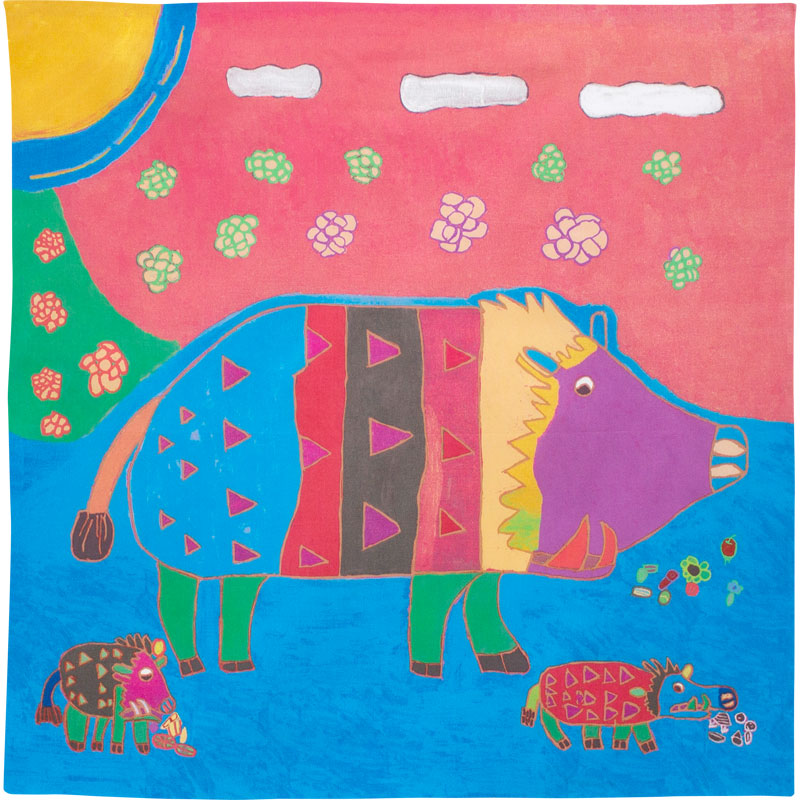 50 Art Brut | Boar family Pink/Blue
