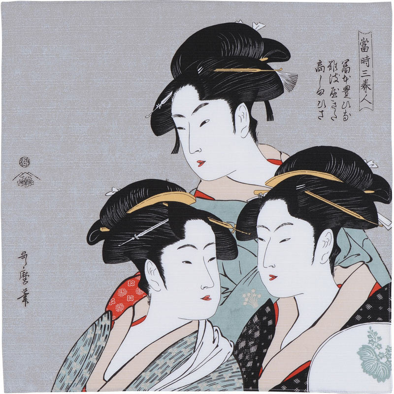 48 Ukiyo-e | Three Beauties Of The Present Day Gray