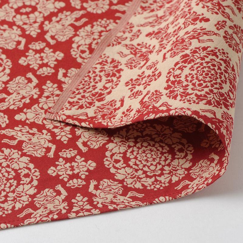 120 Shosoin Cotton Jacquard | Lion Red