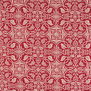 120 Shosoin Cotton Jacquard	Grape-patterned Arabesque　Red