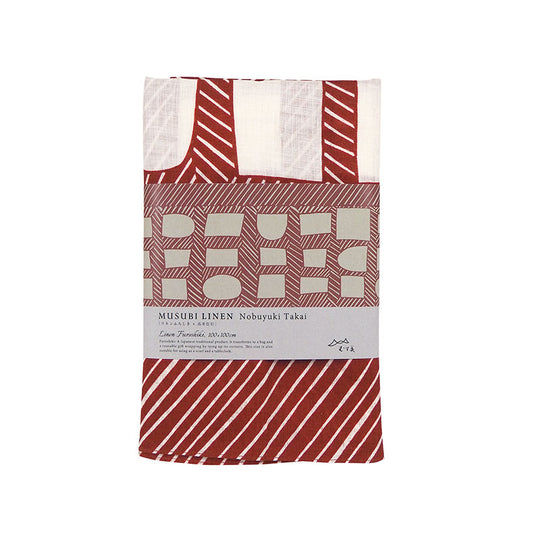 100 MUSUBI LINEN Nobuyuki Takai | Shapes and Lines	Red