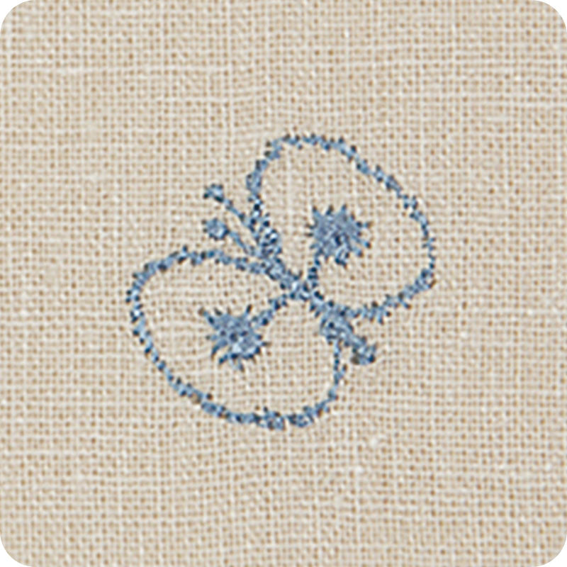 50 mina perhonen Linen Embroidery | Chou Cho Light Gray