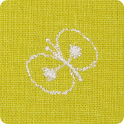 50 mina perhonen Linen Embroidery | Chou Cho Yellow