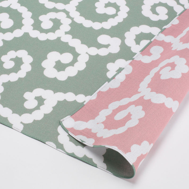 50 minä perhonen Reversible | Karakusa Moss Green/Light Pink