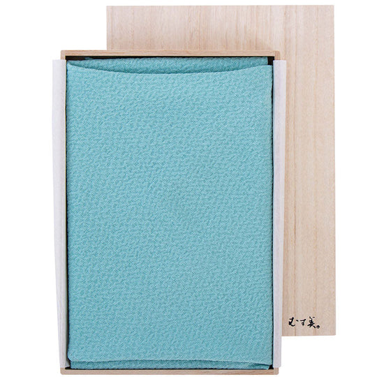 68 Silk Uzura-Chirimen | Solid Color Light Blue