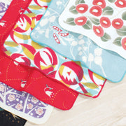 Yumeji Takehisa Gauze Pile Handkerchief | Rose Multi